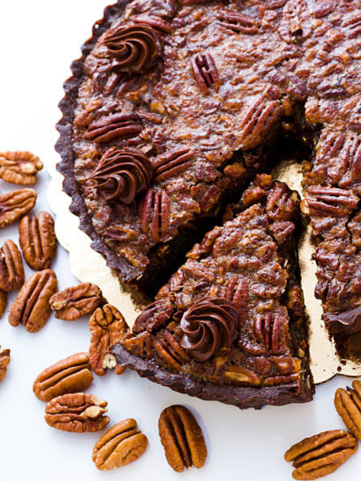 Sugar-Free Chocolate Chip Pecan Tart