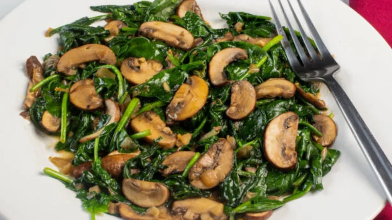 Keto Garlic Butter Mushroom & Spinach (Quick 15-Minute Side Dish)
