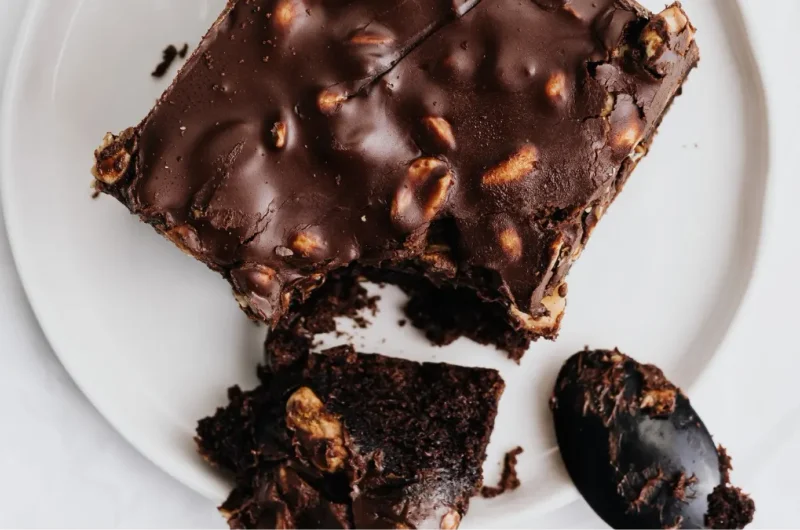 Sugar-Free Fudgy Avocado Chocolate Brownies