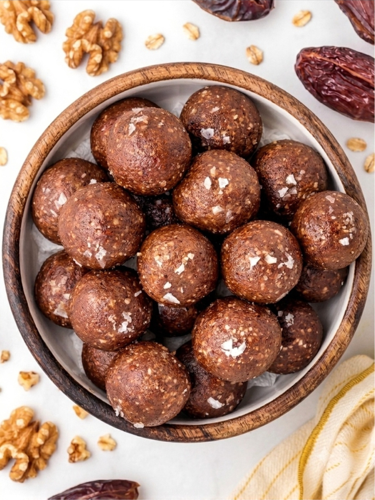 Naturally Sweetened Date & Walnut Energy Balls (No Refined Sugar)