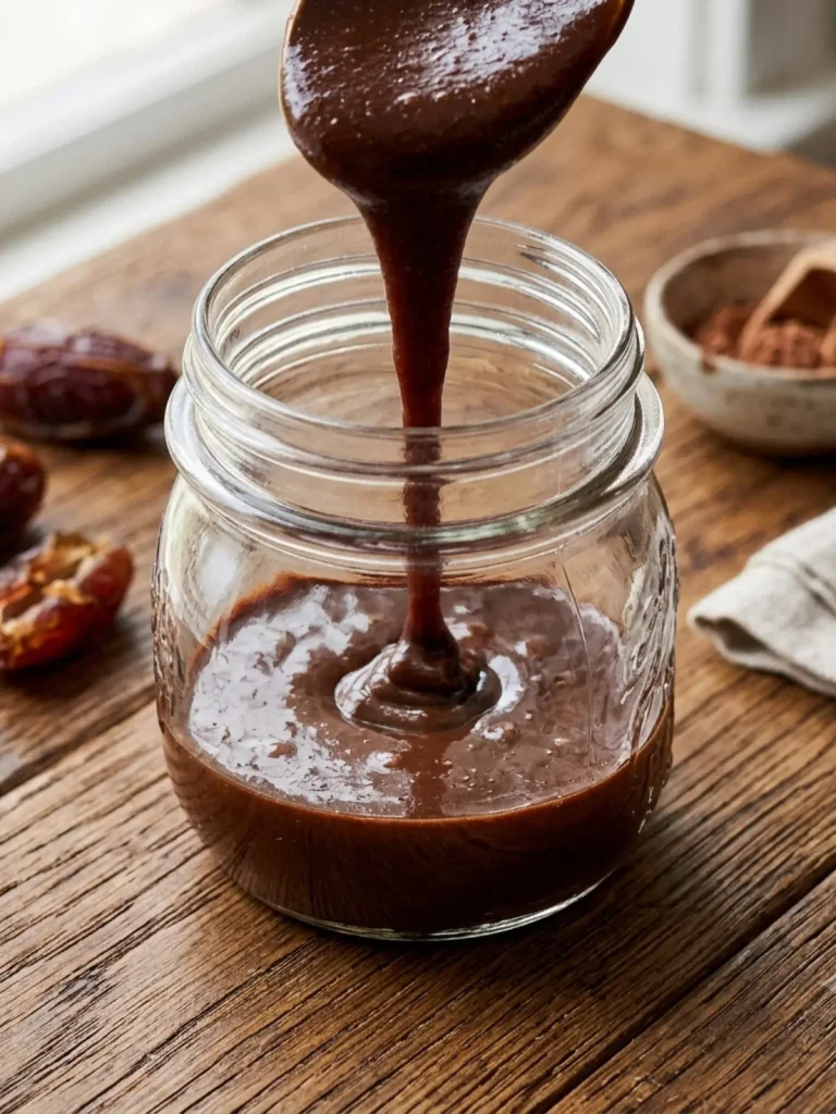 Homemade Date-Sweetened Chocolate Syrup (Refined Sugar-Free)
