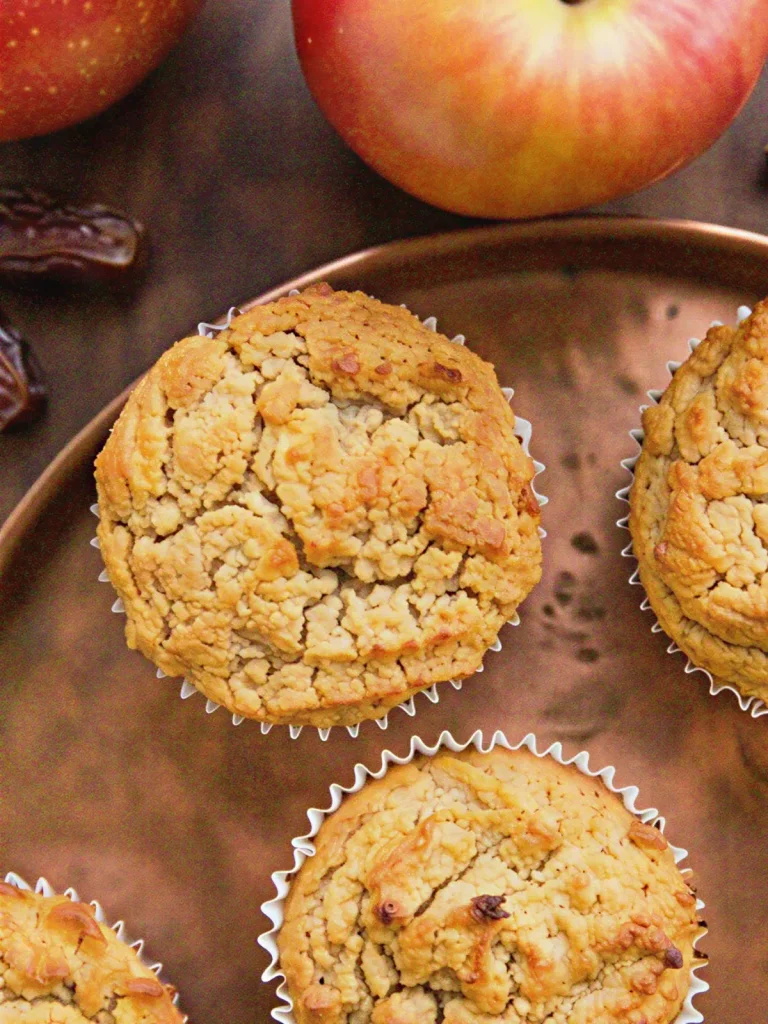 Date-Sweetened Apple Cinnamon Muffins (No Refined Sugar)