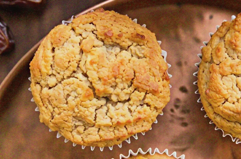 Date-Sweetened Apple Cinnamon Muffins Baked Without Refined Sugar