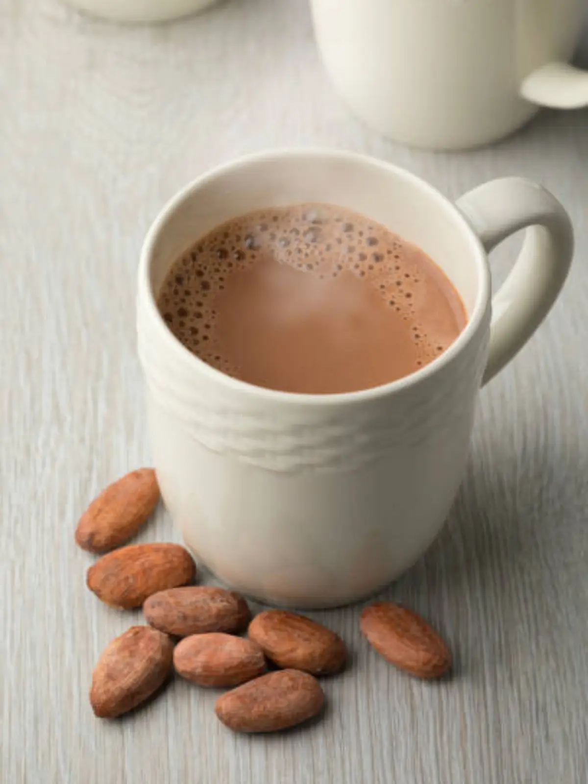 Date-Sweetened Almond Milk Hot Chocolate Without Refined Sugar