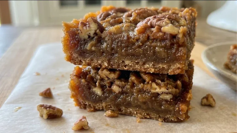 Date-Sweetened Pecan Pie Bars Baked Without Refined Sugar