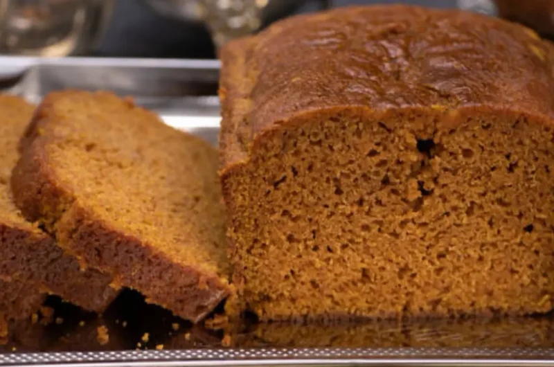 Healthy Date-Sweetened Pumpkin Bread Baked Without Refined Sugar