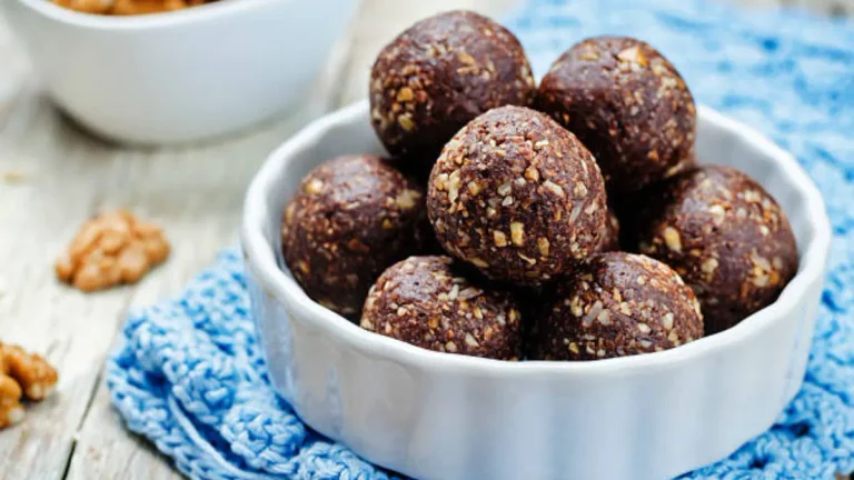 Naturally Sweetened Date & Walnut Energy Balls (No Refined Sugar)