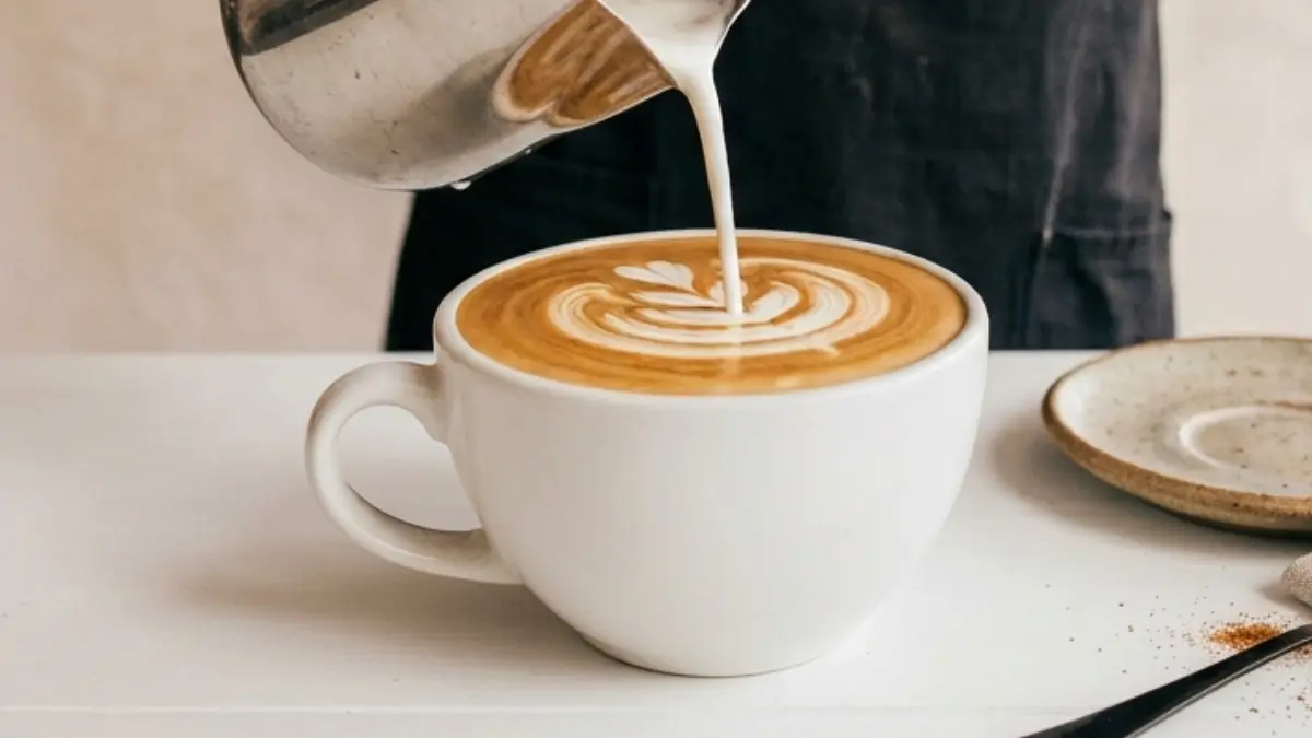 The Cozy Coffee Shop Drink I Make at Home All Winter | Gingerbread Spice Flat White