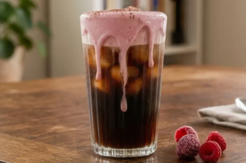 Raspberry Dark Cacao Cold Foam | The Coffee Shop Drink I Now Make at Home