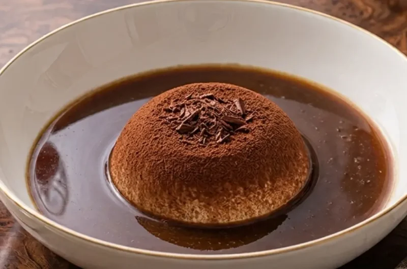 Keto Tiramisu Affogato: Hot Espresso Melting Over Sugar-Free Mascarpone Ice Cream