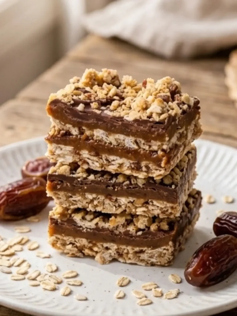 Date-Sweetened Oat & Nut Granola Bars (Refined Sugar-Free)